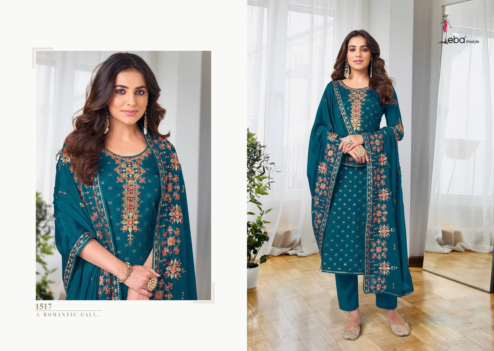 Eba Lifestyle Ashpreet Vol 8 Heavy Chinon Wholesale Fancy Readymade Salwar Suit Catalog — Wholesale Salwar Suits, Eba Lifestyle wholesale from Surat — view 4